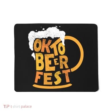 Oktoberfest Beer Fest Logo Mousepad