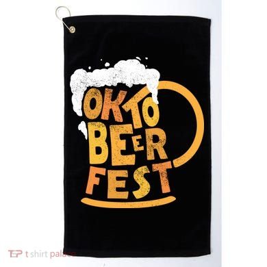Oktoberfest Beer Fest Logo Golf Towel