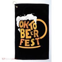 Oktoberfest Beer Fest Logo Golf Towel thumb 0