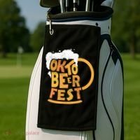 Oktoberfest Beer Fest Logo Golf Towel thumb 2
