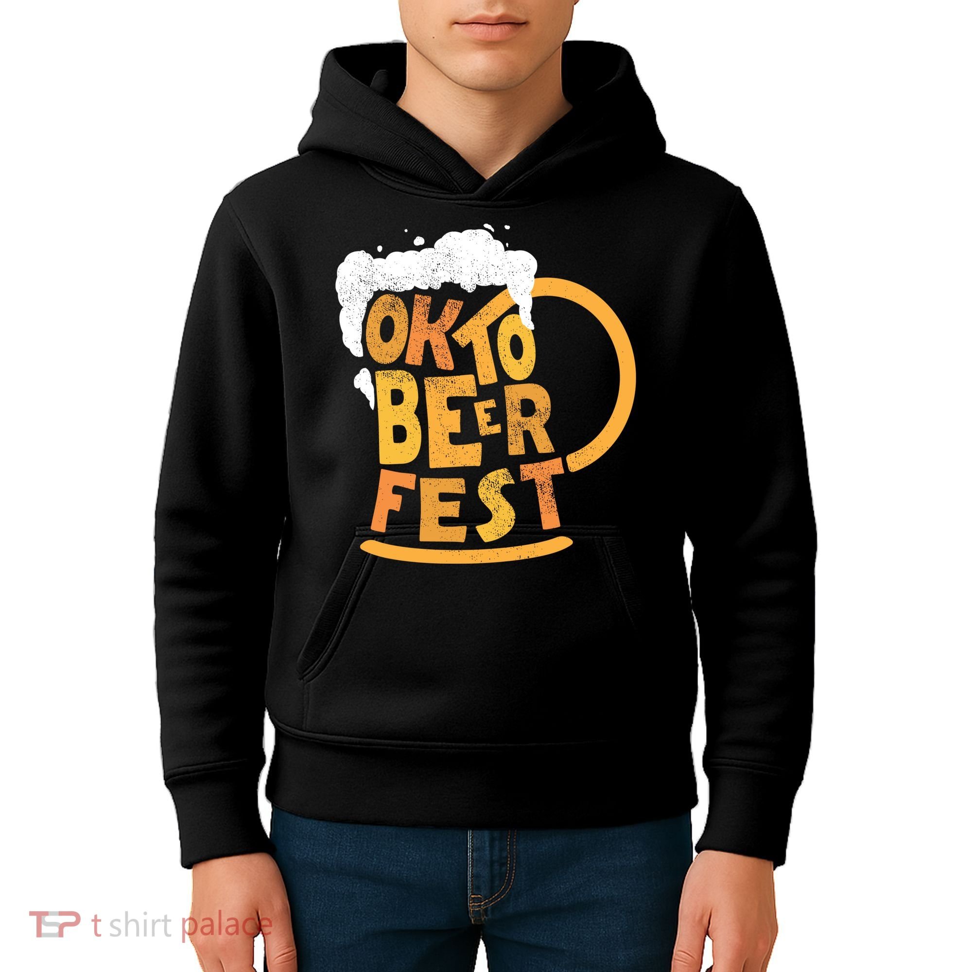 Oktoberfest Beer Fest Logo Kids Hoodie