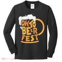 Oktoberfest Beer Fest Logo Kids Long Sleeve Shirt thumb 0