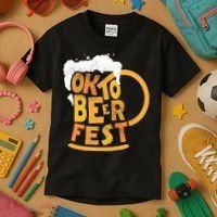 Oktoberfest Beer Fest Logo Kids T-Shirt thumb 3