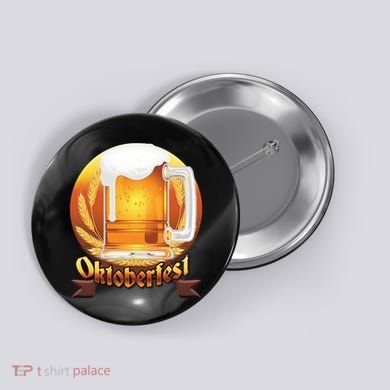 Oktoberfest Beer Logo Button