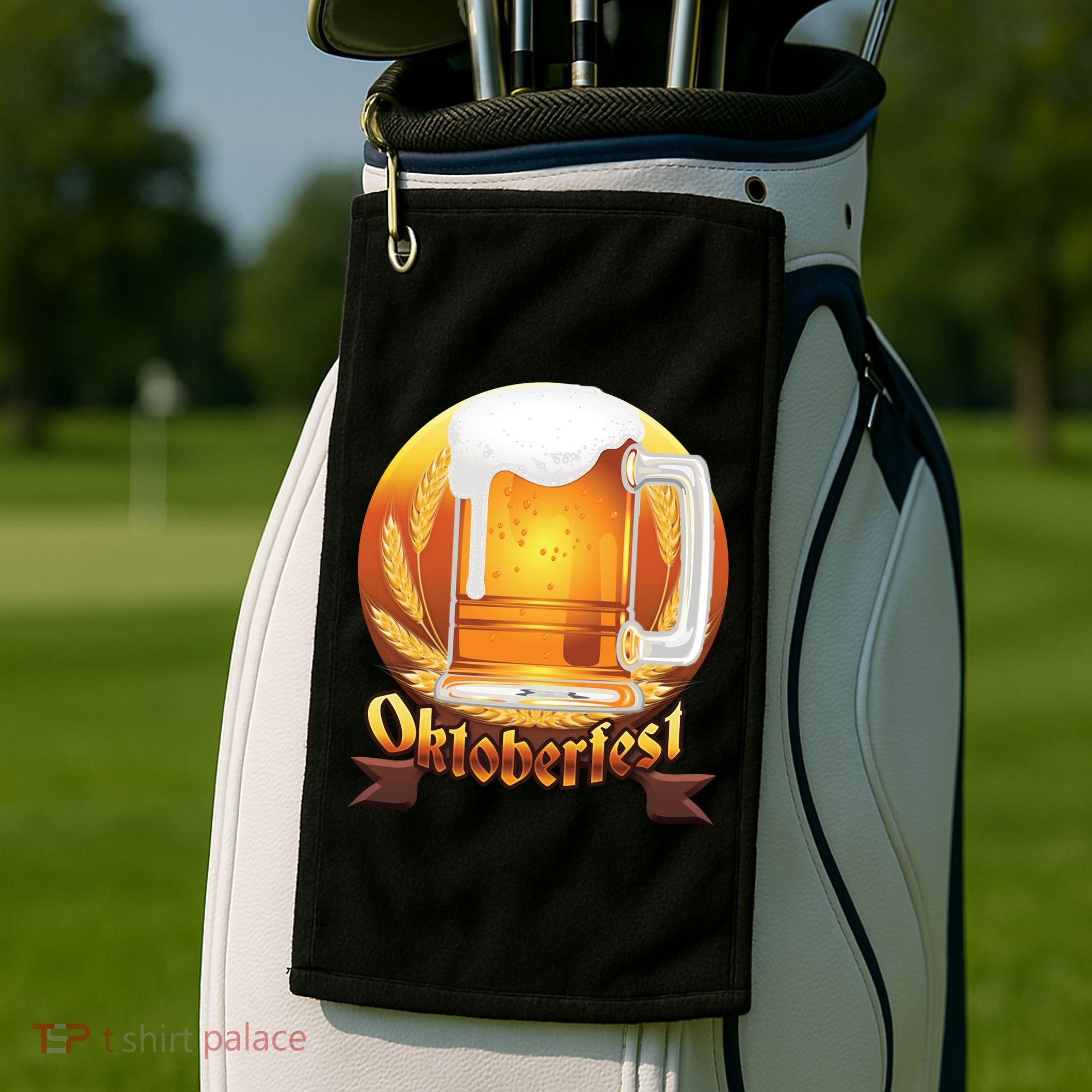Oktoberfest Beer Logo Golf Towel