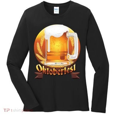 Oktoberfest Beer Logo Women's Long Sleeve Shirt