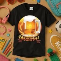 Oktoberfest Beer Logo Kids T-Shirt thumb 3