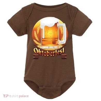 Oktoberfest Beer Logo Baby Bodysuit