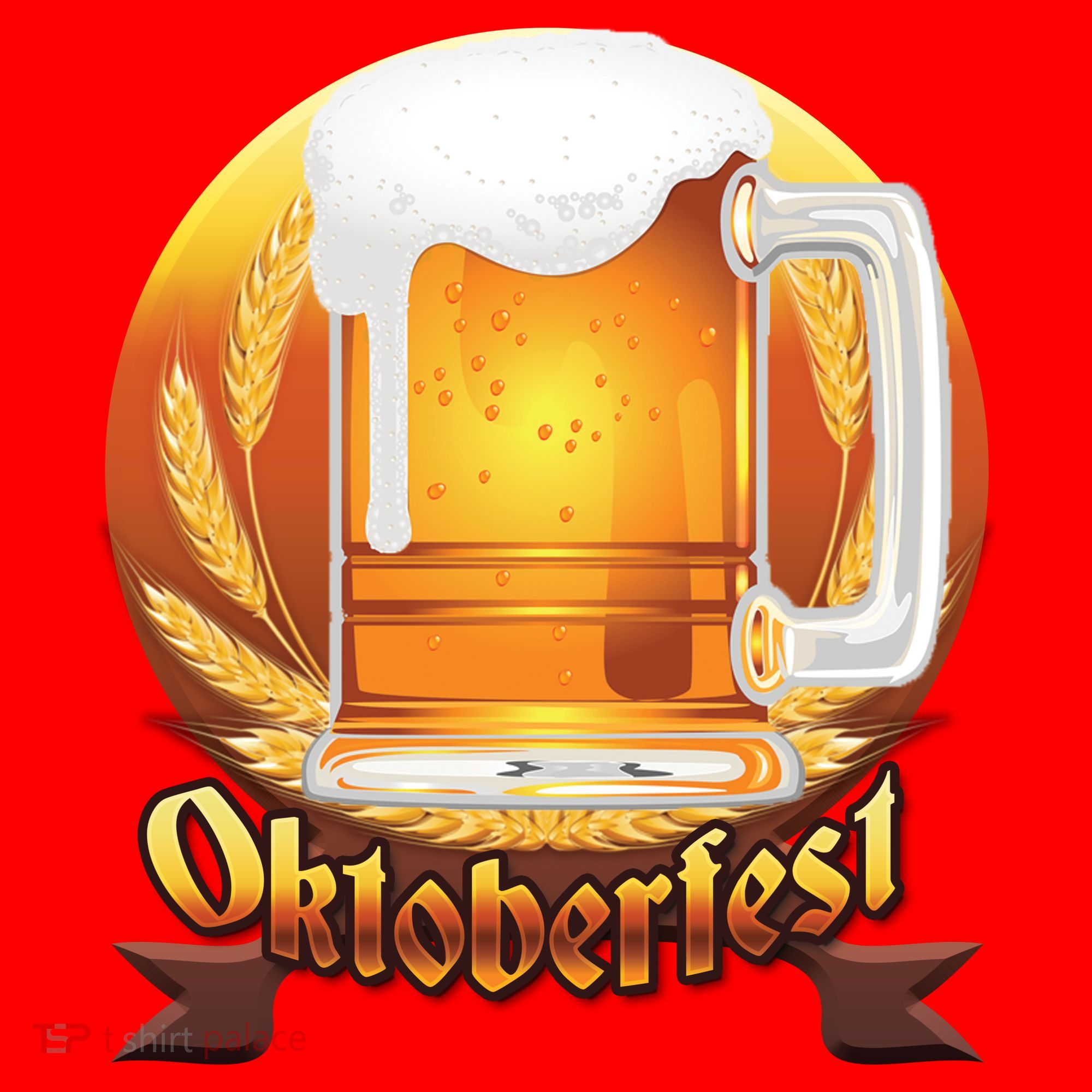Oktoberfest Beer Logo Santa Hat
