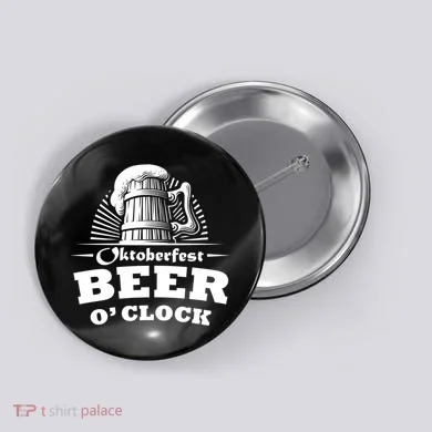 Oktoberfest Beer O'Clock Button
