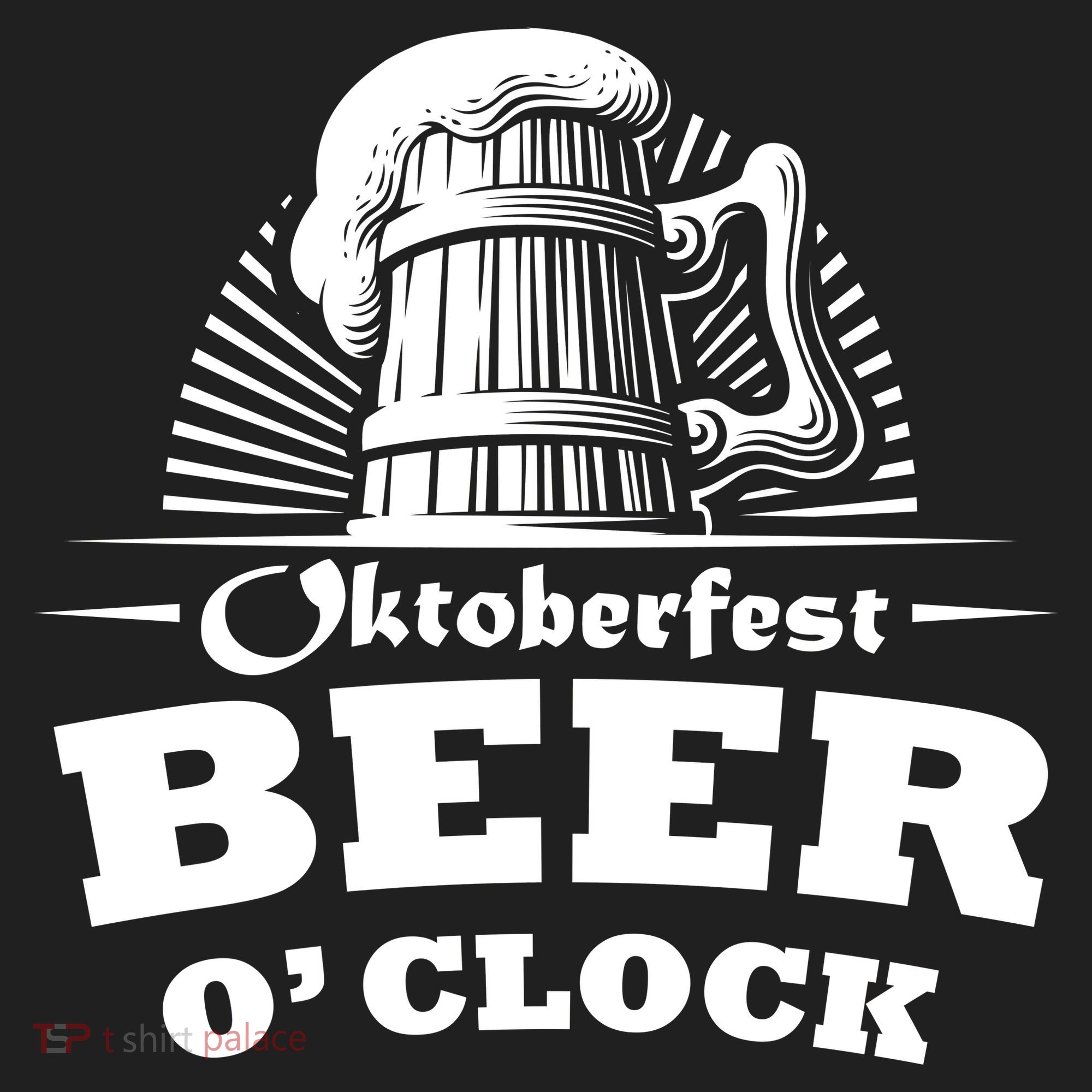 Oktoberfest Beer O'Clock Golf Towel