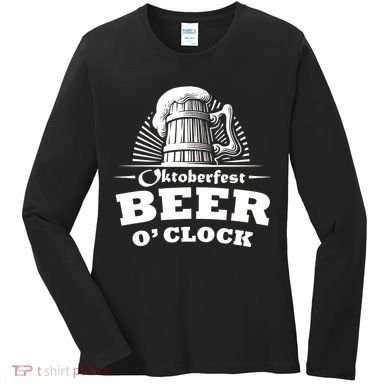 Oktoberfest Beer O'Clock Women's Long Sleeve Shirt