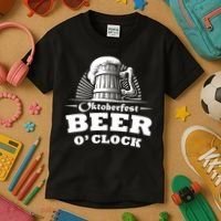 Oktoberfest Beer O'Clock Kids T-Shirt thumb 3