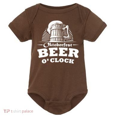 Oktoberfest Beer O'Clock Baby Bodysuit