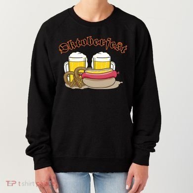 Oktoberfest Beer Pretzel Hot Dog Women's Sweatshirt