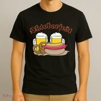 Oktoberfest Beer Pretzel Hot Dog T-Shirt thumb 3
