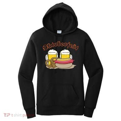 Oktoberfest Beer Pretzel Hot Dog Women's Hoodie