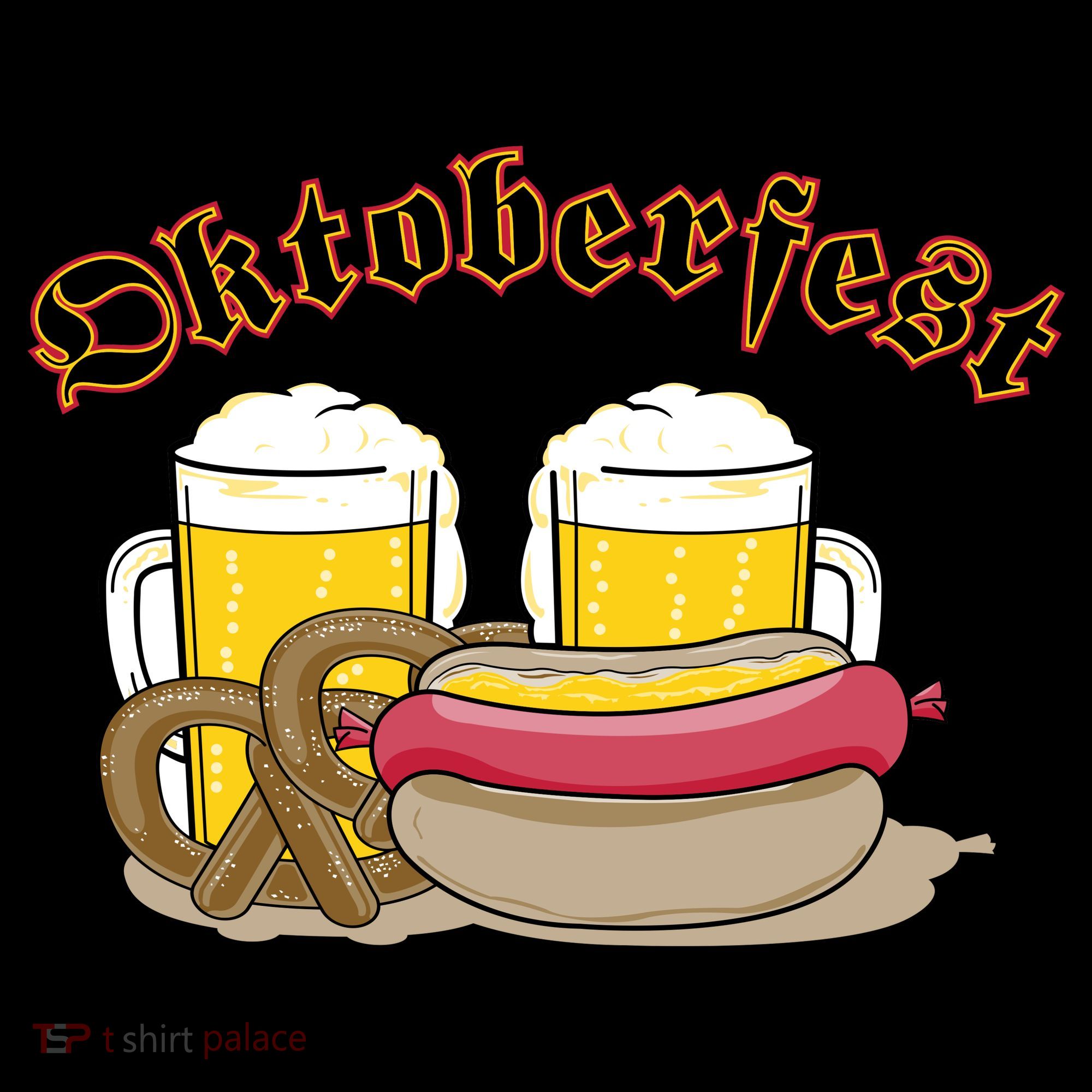Oktoberfest Beer Pretzel Hot Dog Women's Tank Top