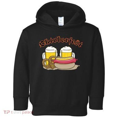 Oktoberfest Beer Pretzel Hot Dog Toddler Hoodie