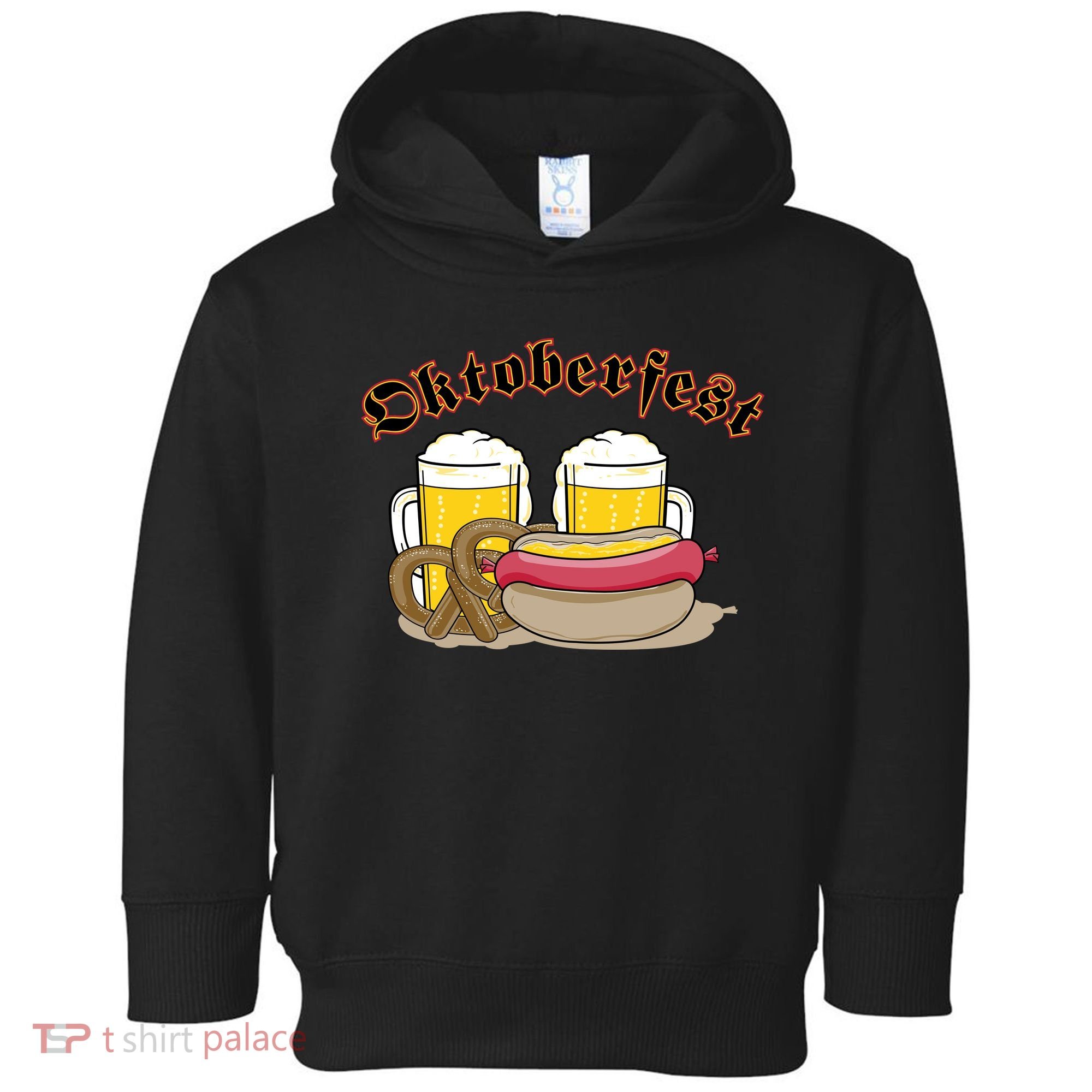 Oktoberfest Beer Pretzel Hot Dog Toddler Hoodie