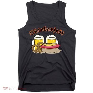 Oktoberfest Beer Pretzel Hot Dog Tank Top