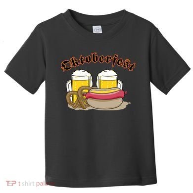 Oktoberfest Beer Pretzel Hot Dog Toddler T-Shirt