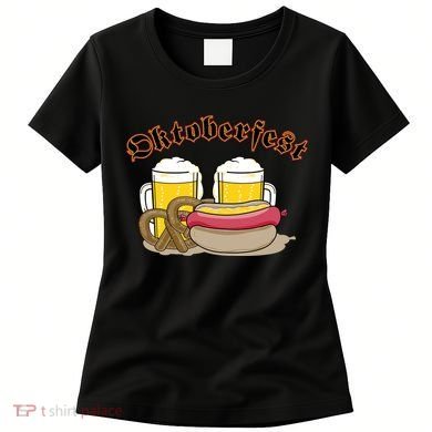 Oktoberfest Beer Pretzel Hot Dog Women's T-Shirt