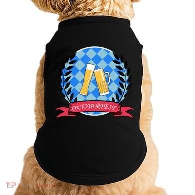 Oktoberfest Beerfest Emblem Doggie Tank