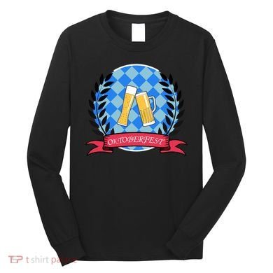 Oktoberfest Beerfest Emblem Long Sleeve Shirt