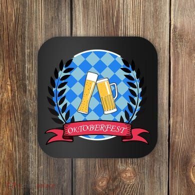 Oktoberfest Beerfest Emblem Coaster