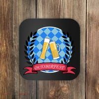 Oktoberfest Beerfest Emblem Coaster thumb 0