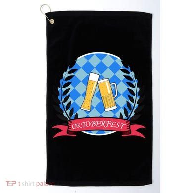 Oktoberfest Beerfest Emblem Golf Towel