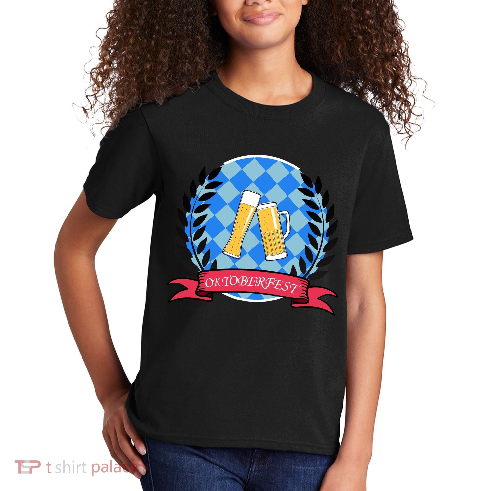 Oktoberfest Beerfest Emblem Kids T-Shirt