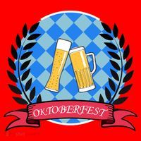 Oktoberfest Beerfest Emblem Santa Hat thumb 1