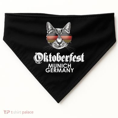 Oktoberfest Cat Munich Germany USA-Made Doggie Bandana