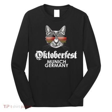 Oktoberfest Cat Munich Germany Long Sleeve Shirt
