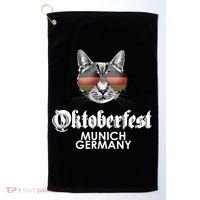 Oktoberfest Cat Munich Germany Golf Towel thumb 0