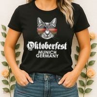 Oktoberfest Cat Munich Germany Women's T-Shirt thumb 2