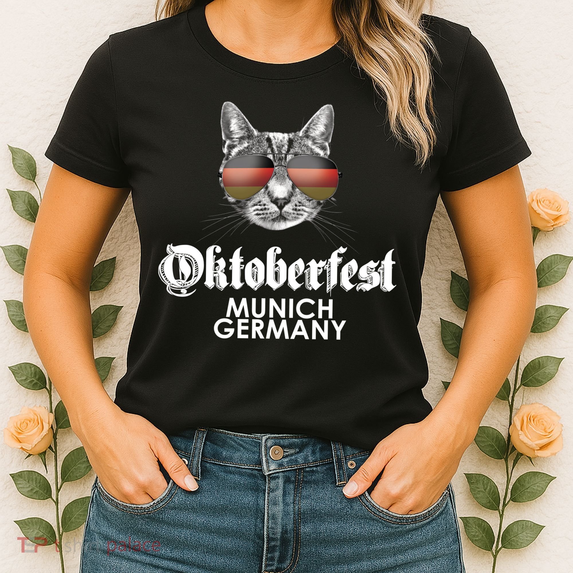 Oktoberfest Cat Munich Germany Women's T-Shirt