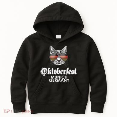 Oktoberfest Cat Munich Germany Kids Hoodie