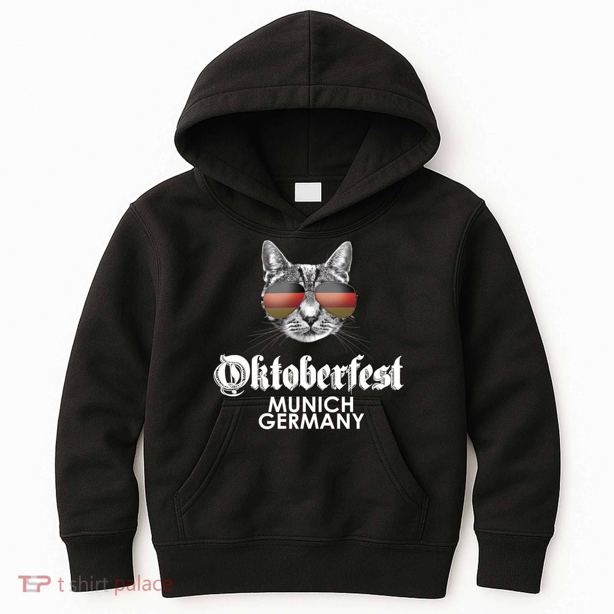 Oktoberfest Cat Munich Germany Kids Hoodie
