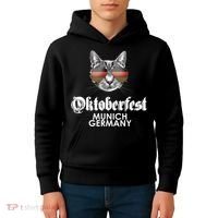 Oktoberfest Cat Munich Germany Kids Hoodie thumb 4