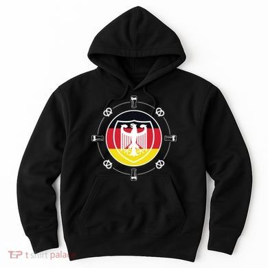 Oktoberfest Circle Eagle Flag Logo  Hoodie