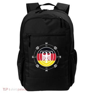 Oktoberfest Circle Eagle Flag Logo  Backpack