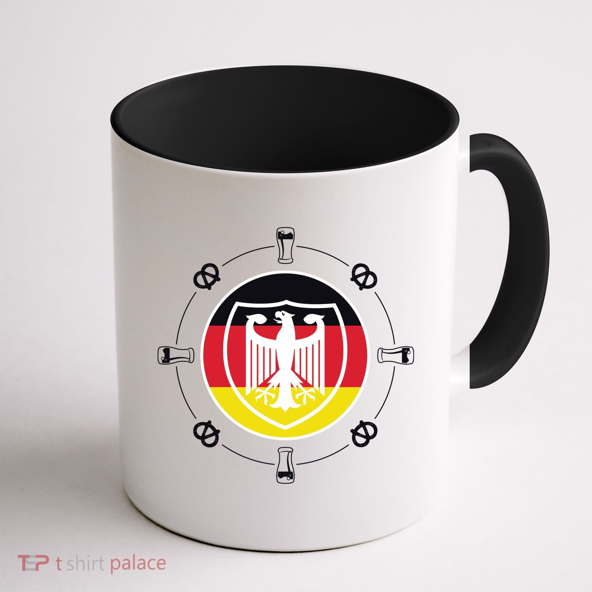 Oktoberfest Circle Eagle Flag Logo  Coffee Mug