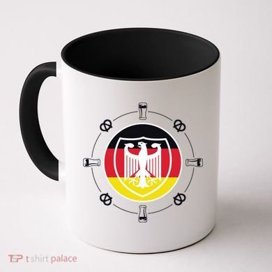 Oktoberfest Circle Eagle Flag Logo  Coffee Mug