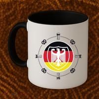 Oktoberfest Circle Eagle Flag Logo  Coffee Mug thumb 2