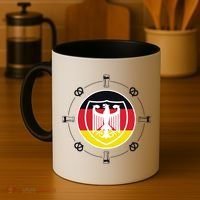 Oktoberfest Circle Eagle Flag Logo  Coffee Mug thumb 4