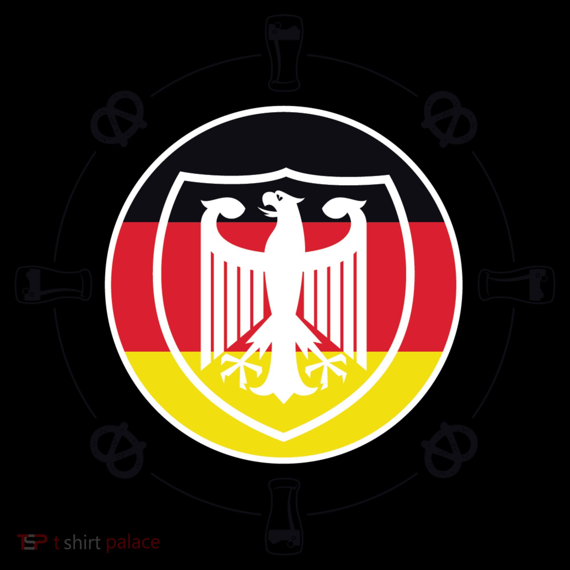 Oktoberfest Circle Eagle Flag Logo  Coffee Mug