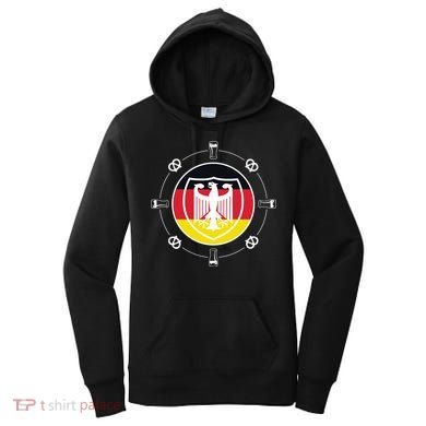 Oktoberfest Circle Eagle Flag Logo  Women's Hoodie